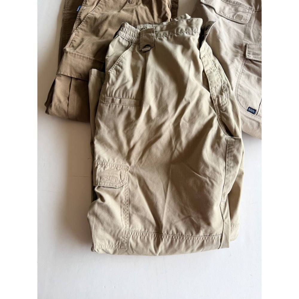 Mens Tactical Cargo Pants Bundle 5.11 Tactical & LAPG BDU Khaki Brown Size Large - Picture 2 of 16